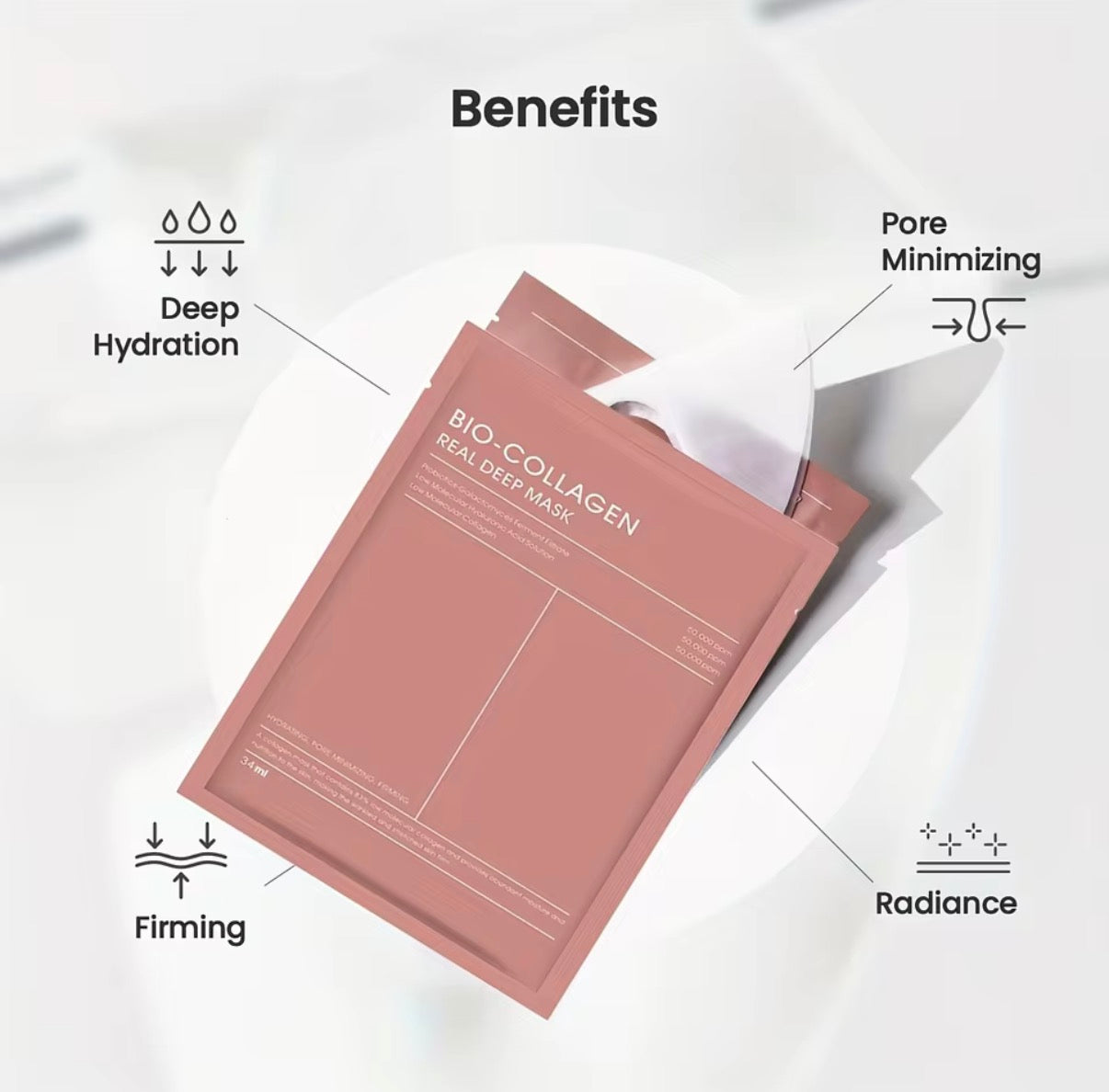 Bio-Collagen Intensive Lift Mask (10 PCS) – Deep Hydration & Firming