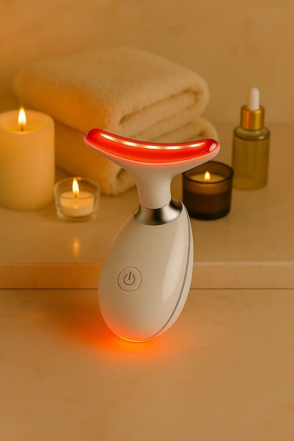 7-LED Color Vibrating Neck & Face Massager