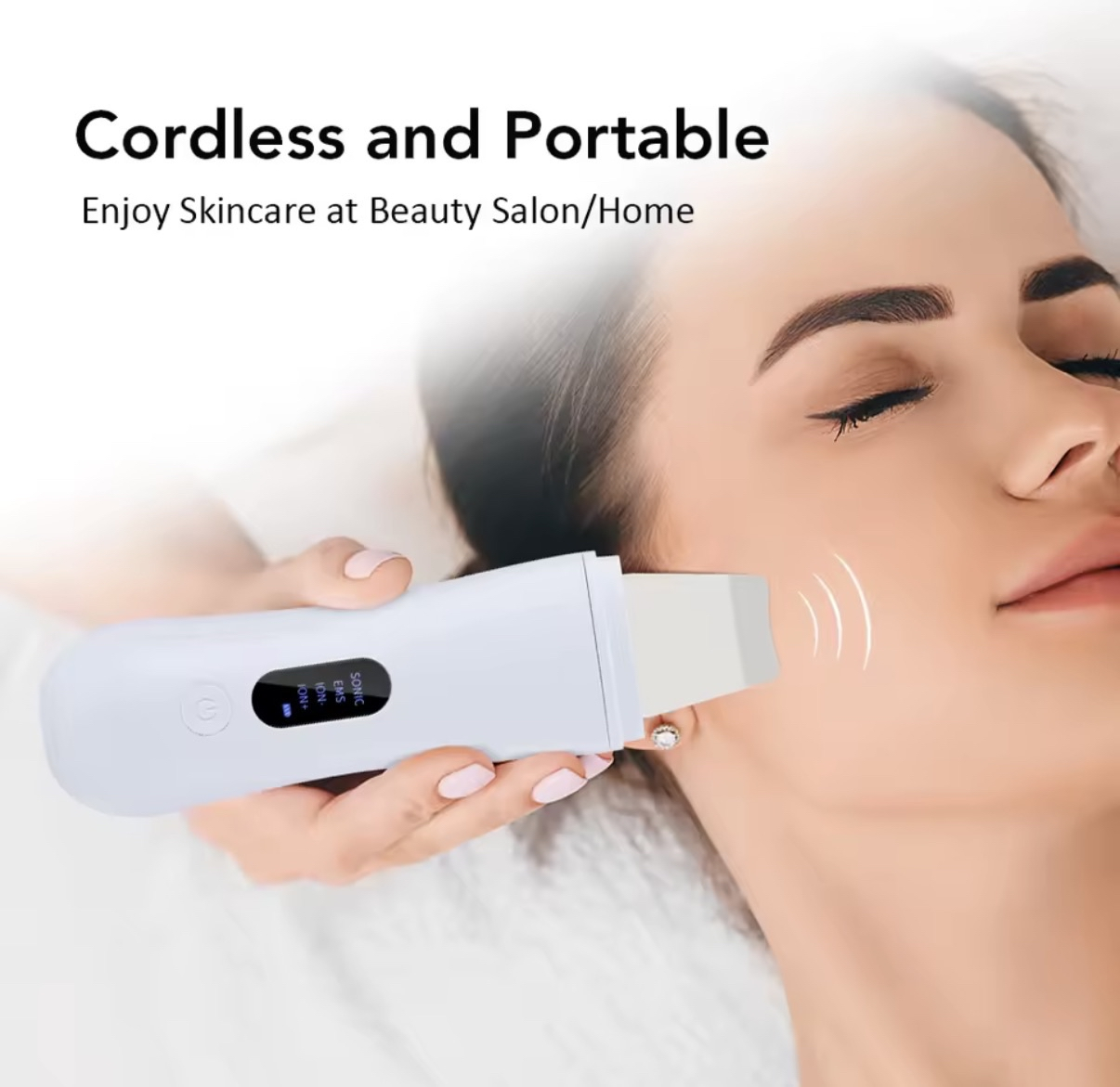 Professional Ultrasonic Skin Scrubber – Deep Pore Cleanser